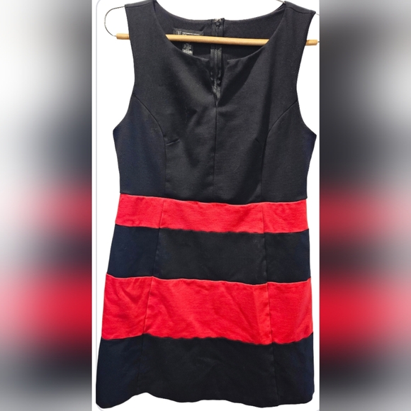 INC Petite by Macy's, Red and Black Sheath Dress, Petite Large - Picture 2 of 6